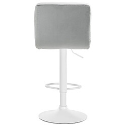 Non Lot de 2 tabourets de bar Peru velours blanc pas cher