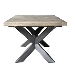 BOIS & CHIFFONS Table semi haute 140 cm | Manguier New York