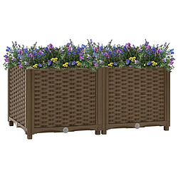 Maison Chic Jardinière,Lit surélevé - Bac à fleurs - pot de fleur 80x40x38 cm Polypropylène -GKD10065