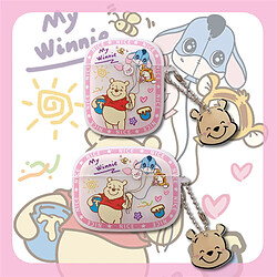 GUPBOO Airpods Coque Housse Étui Protecteur Compatible pour AirPods Pro-Dessin animé mignon Winnie l'ourson fille