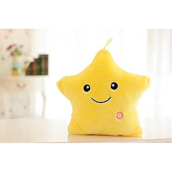 Universal Lumineuse moelleuse en peluche en peluche - étoiles colorées coussin LED Light Toyyellow