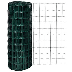 vidaXL Clôture euro Acier 10 x 1,0 m Vert