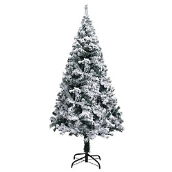 vidaXL Arbre de Noël artificiel pré-éclairé et boules vert 150 cm PVC