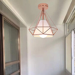 Stoex Retro Plafonnier Industrielle Cage en forme Diamant en Métal Fer Lustre Suspensi