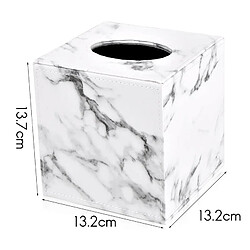 Universal Boîte à serviettes en papier carrée en marbre Carré à papier roulé en cuir Carton hygiénique Serviettes Carton couvercle Armoire Boîte à serviettes