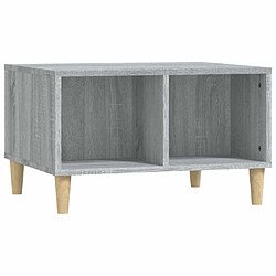 Maison Chic Table basse,Table Console Table d'appoint, Table pour salon Sonoma gris 60x50x36,5 cm Bois d'ingénierie -MN95250