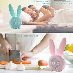 Acheter Universal Réveil pour enfants - Lapin mignon - Réveil créatif - Lampe de chevet - Fonction Snooze - Temporisation à portée de main