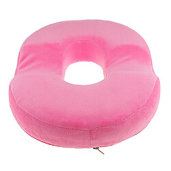 coccyx orthopédique creuse mémoire mousse siège coussin dorsalgie soulagement rose