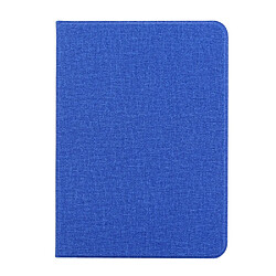 Etui en PU Texture de tissu avec support bleu pour votre Apple iPad Pro 12.9 pouces (2021)