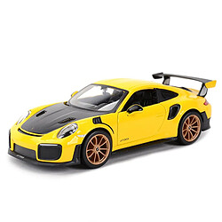 Universal 1: 24 Voiture de sport Moulée sous pression statique Collectible Modèle Voiture Jouet(Jaune)