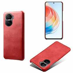 Coque en TPU + PU slim, shockproof, texture mollet, anti-rayures pour votre Honor X40i 5G - rouge