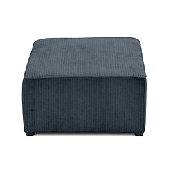 Bestmobilier Topaze - pouf - en velours côtelé plat