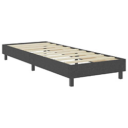 Avis vidaXL Sommier à lattes de lit sans matelas gris tissu 80x200 cm