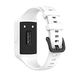 Bracelet en silicone couleur blanc pour votre Huawei Band 6/Honor Band 6