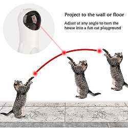 Acheter Universal Cat Toy Intelligent Interactive Tease LED Laser Toys for Cats Hands de formation automatique à angle automatique