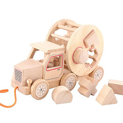 Universal Blocs en bois animaux remorques jouets jeux d'apprentissage jouets éducatifs cadeaux éducatifs pour enfants | Kit de construction modèle