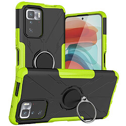 Coque en TPU anti-chute avec béquille pour votre Xiaomi Redmi Note 10 Pro 5G/Poco X3 GT - vert