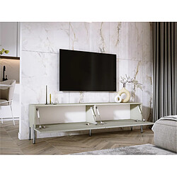 Acheter 3XELIVING Meuble TV en couleur Cachemire avec pieds droits en chrome, D: l : 170 cm, H : 52 cm, P : 32 cm