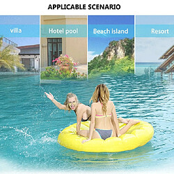 Wewoo Bouée Anneau flottant de natation en forme de tranche de citron gonflable, taille gonflée: 160 x 160cm pas cher