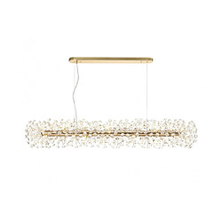 Luminaire Center Suspension 14 ampoules Cristal k9 Or français