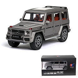 Universal 1/24 modèle en alliage G63 jouet de voiture moulée sous pression 6 portes ouvertes Classe G extrait de simulation Véhicule routier avec jouet de retour clair clair |(Argent)