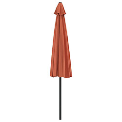 Acheter vidaXL Parasol de balcon et mât en aluminium Terre cuite 300x155x223cm