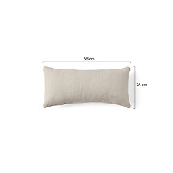 Acheter Bestmobilier Alicante - coussin - en velours texturé - 28x58 cm