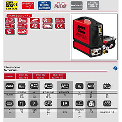 Telwin - Poste de soudage inverter TIG avec accessoires - TECHNOLOGY TIG 182 AC/DC-HF/LIFT