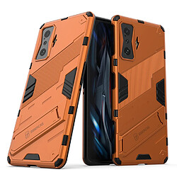 Coque en TPU anti-chocs avec béquille, orange pour votre Xiaomi Redmi K50 Gaming