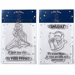 Youdoit 6 Tampons transparents Le Petit Prince Messages et Fleur