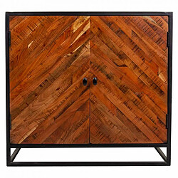 Console Alexandra House Living Noir Bois Fer 40 x 82 x 89 cm