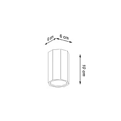 Acheter Sollux Bois de plafonnier octogonal monté en surface en chêne, 30 cm