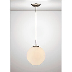 Luminaire Center Suspension Miranda Nickel satiné 1 ampoule 45cm