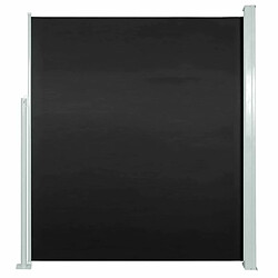 Maison Chic Auvent latéral rétractable | Store latéral | Brise-vue latéral 160 x 500 cm Noir -GKD81901