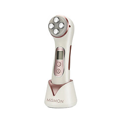 Chrono Instrument de nettoyage par vibration Instrument RF Instrument de beauté multifonctionnel Instrument de nettoyage facial à ultrasons RF RF miniature(Blanc)