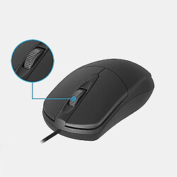 Universal MS121 Wired Mouse 1200DPI Desktop Gaming Optical Mice pour Vista / Windows 7/8/10