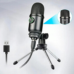 Yonis Microphone USB Avec Trépied Pour Enregistrement