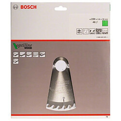 Lame de scie circulaire Optiline Wood 230x30x2,8mm 48 dents BOSCH 2608640629