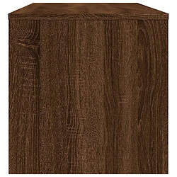 Maison Chic Meuble TV scandinave - Banc TV pour salon Chêne marron 100x40x40 cm Bois d'ingénierie -MN27243 pas cher