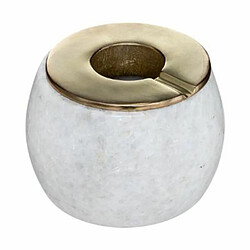 Cendrier Rond en Marbre Edi 12cm Blanc