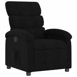 Maison Chic Fauteuil inclinable,Fauteuil luxe de relaxation Noir Tissu -MN55640