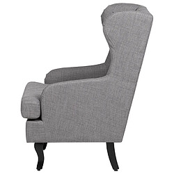 Beliani Fauteuil ALTA Tissu Gris pas cher