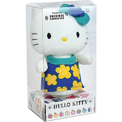 Jemini/Fun House HELLO KITTY PELUCHE +/- 11 CM AVEC ENCEINTE BLUETOOTH - LIVRAISON ALÉATOIRE : ROBE ROSE OU BLEU