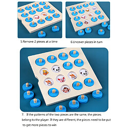 Universal Jeu d'échecs de mémoire Montessori Tableau de puzzle en bois 3D Jouets logiques Apprentissage précoce interactif Jouets éducatifs pour enfants enfants enfants mini | Puzzle pas cher