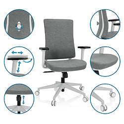 Avis Chaise de bureau COMFIO WP Tissu gris hjh OFFICE