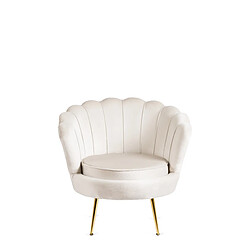 Vivaldi Fauteuil ANGEL Creme Velours