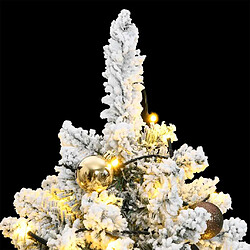 vidaXL Sapin de Noël artificiel articulé 150 LED et boules 150 cm