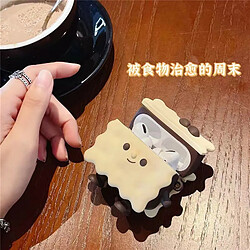 GUPBOO Airpods Coque Housse Étui Protecteur Compatible pour AirPods Pro-Mignon Sandwich Biscuit Silicone