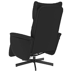 Acheter vidaXL Fauteuil inclinable de massage repose-pieds noir similicuir