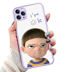 Universal Yh-Funny Girl Peeted Phone Case pour iPhone 12 Pro Max All-inclusion Case de téléphone (O137 Light Purple)